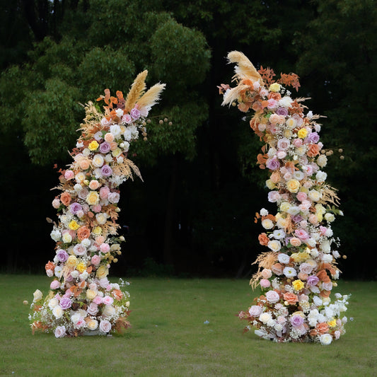 Fanny Wedding Party Background Floral Arch Decoration