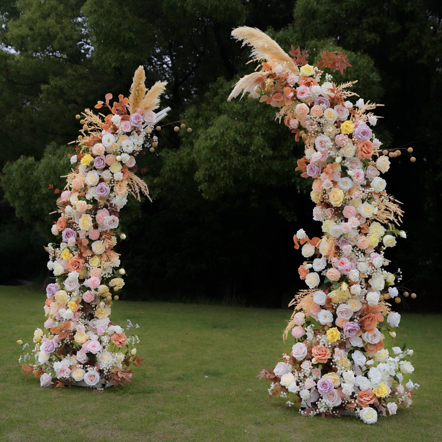 Fanny Wedding Party Background Floral Arch Decoration