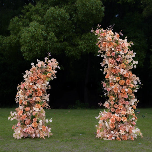 2024 New Wedding Party Background Floral Arch Decoration Including Frame-R096