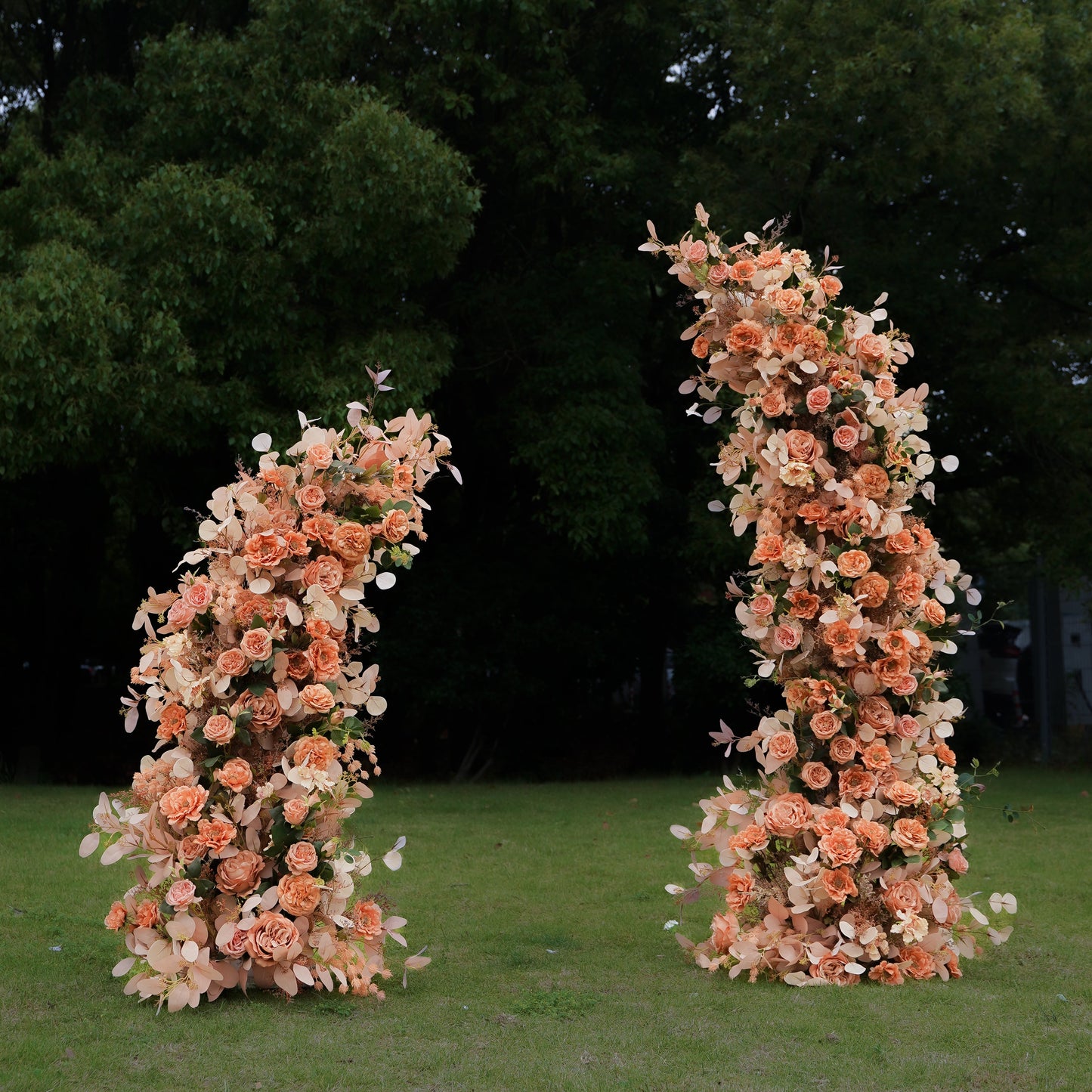 2024 New Wedding Party Background Floral Arch Decoration Including Frame-R096