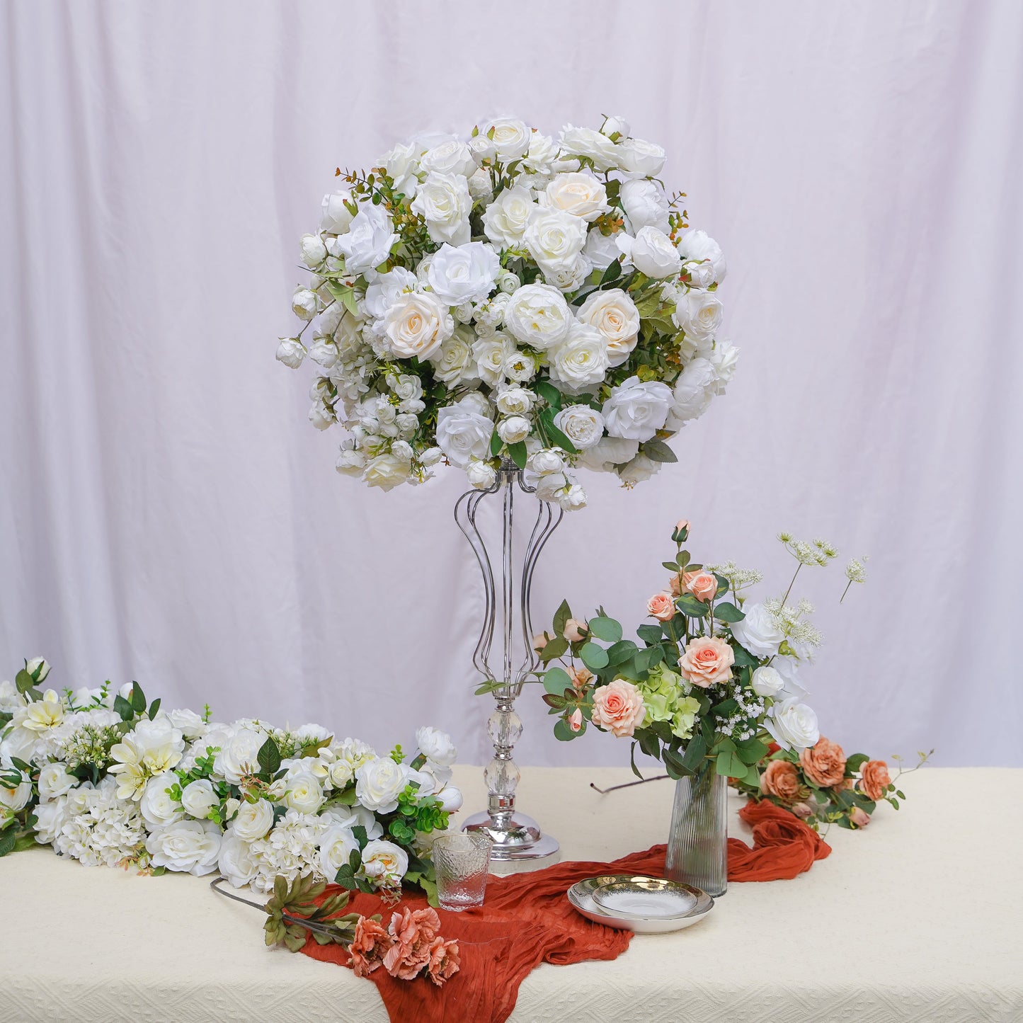 Flower Ball:Flower Centerpiece Bouquet Table Decoration Flower Ball -R063