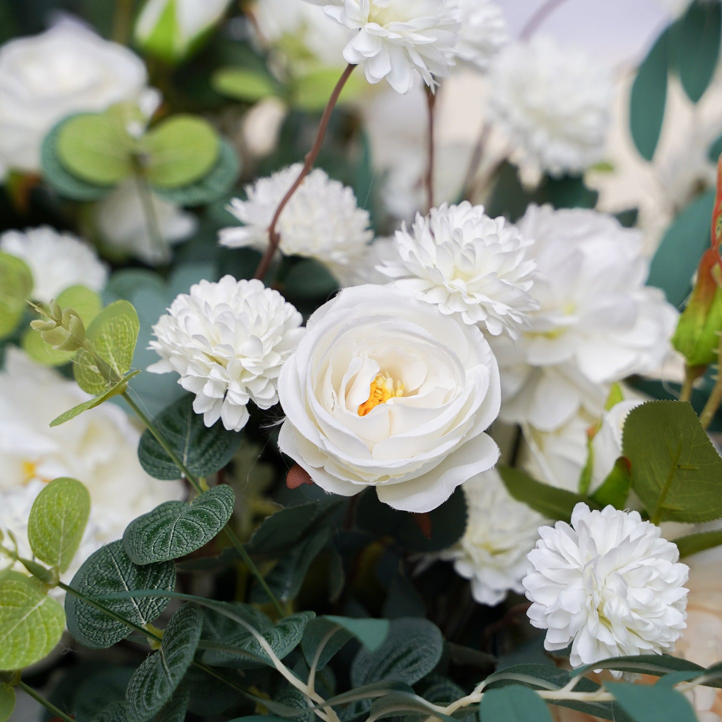 Dahlia Flower Centerpiece Bouquet Table Decoration Flower Ball