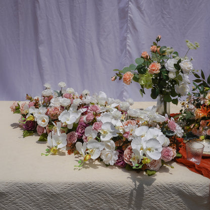 Evelyn Wedding Party Lane Flower Row Table Decoration