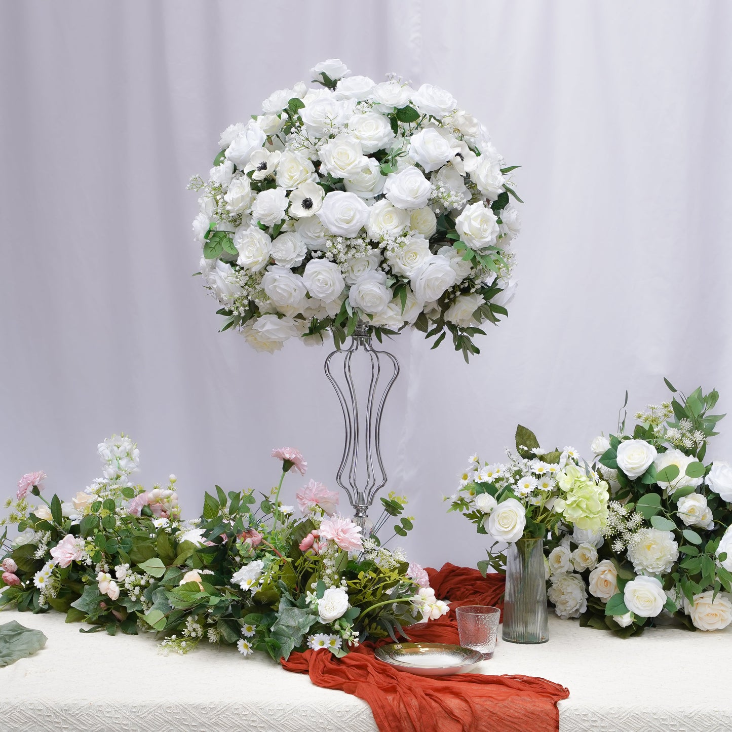 Lucia Flower Ball:2023 New Flower Centerpiece Bouquet Table Decoration Flower Ball R992