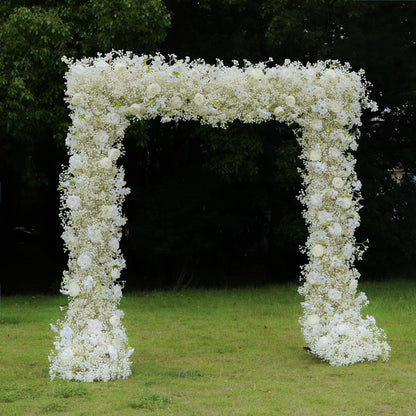 2024 New Wedding Party Background Floral Arch Decoration Including Frame