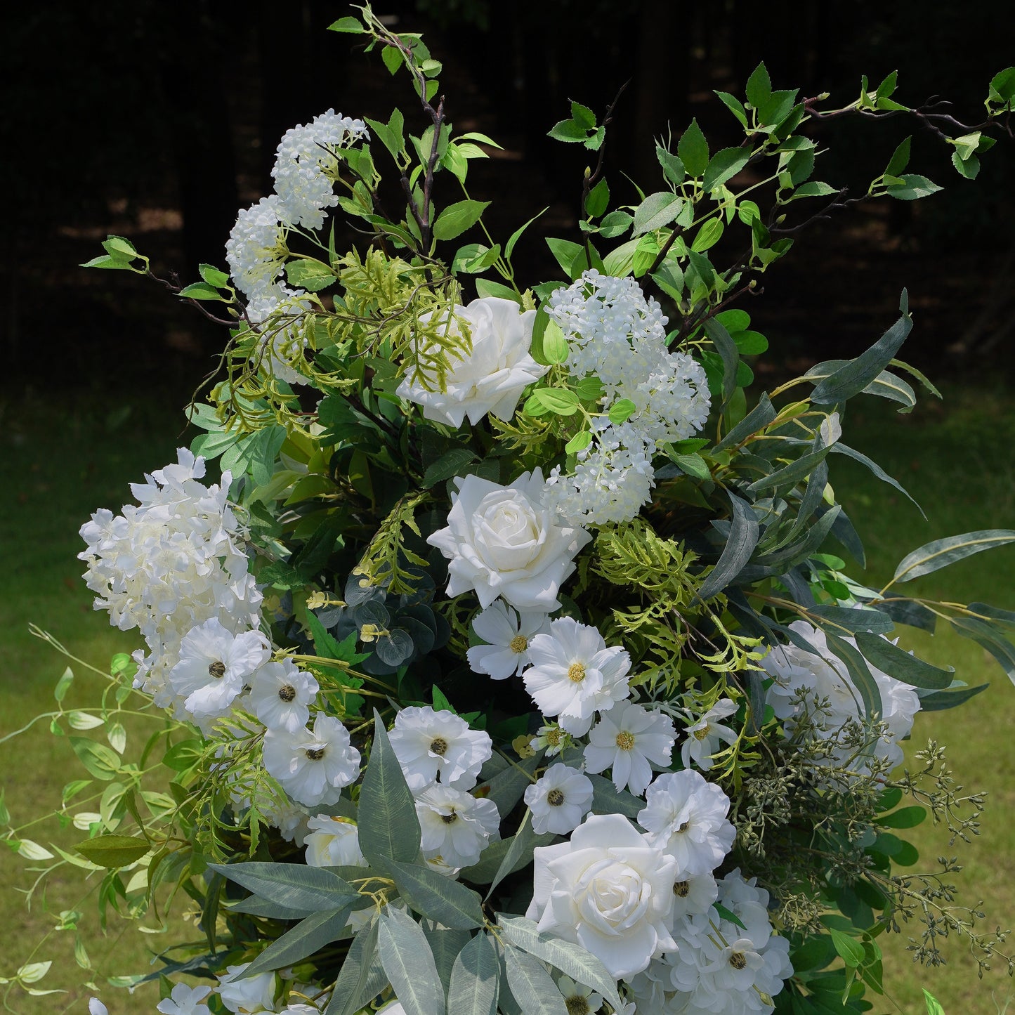 Gianna Wedding Party Background Floral Arch Decoration