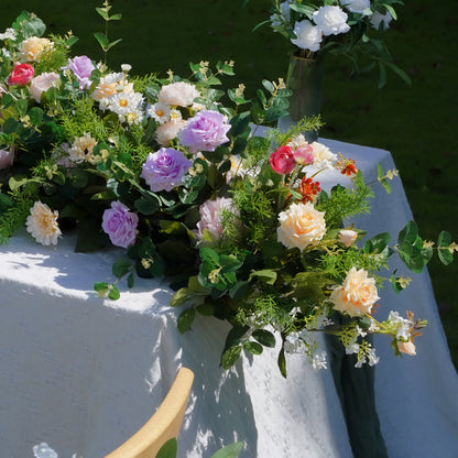 Wedding Party Flower Row Decoration Ceiling Hanging Candles