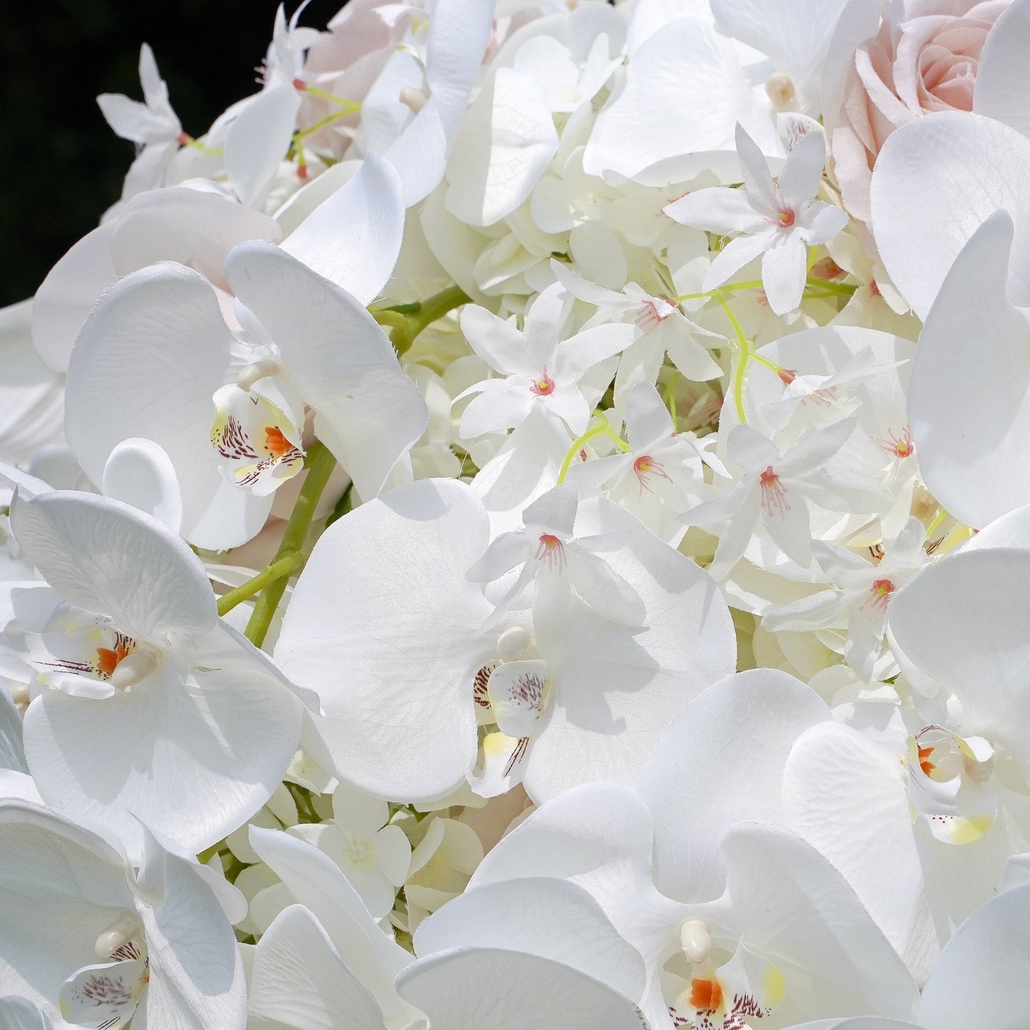 White Phalaenopsis Flower Ball:Flower Centerpiece Bouquet Table Decoration Flower Ball -R181