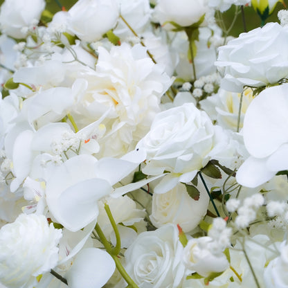 Long strip flower row trailing long table table arrangement table flower