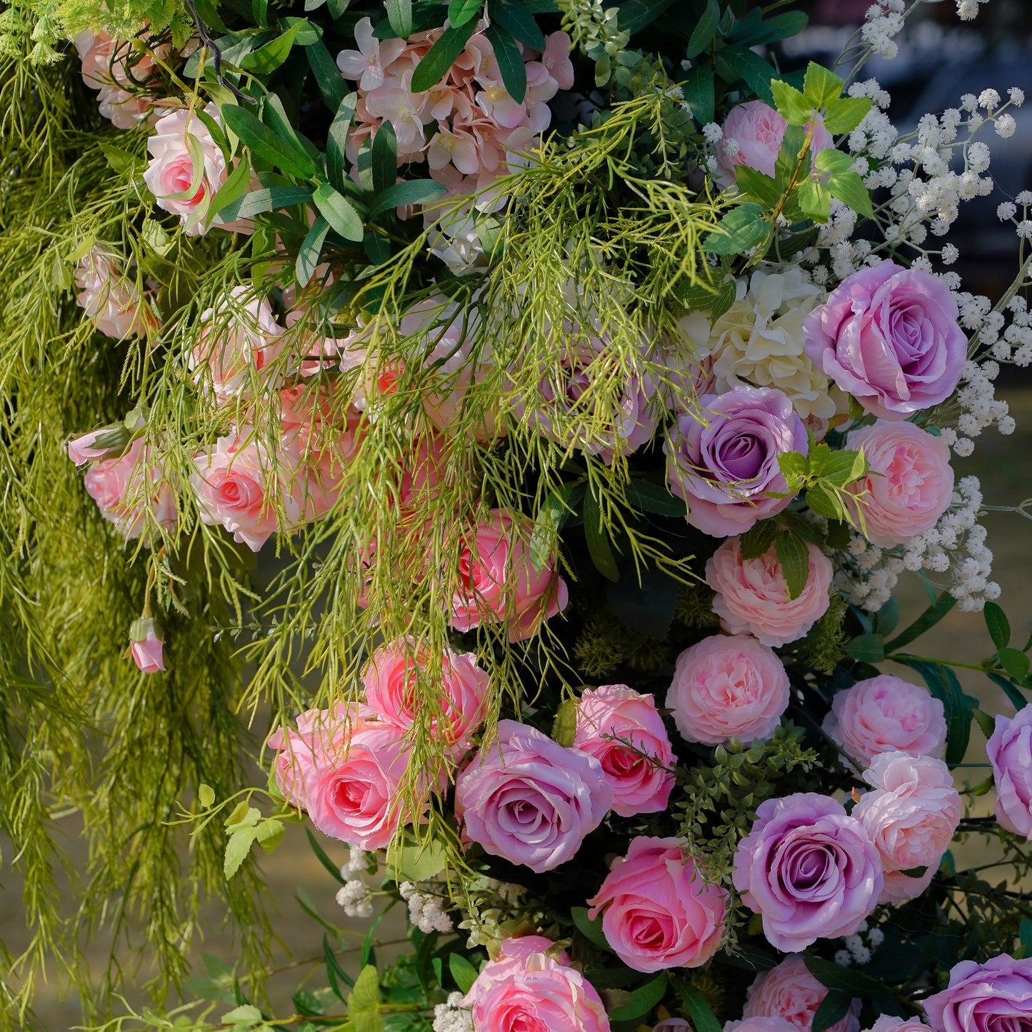 Mabry : Rose Morning Floral Arch Decoration Including Frame