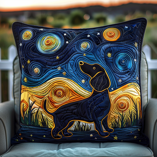 Dachie Mystical Night Quilted Pillow Case NCU0TH251