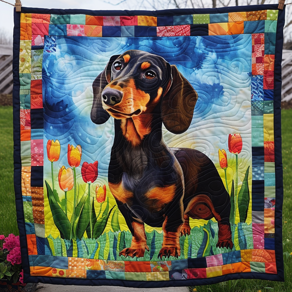 Dachshund Haven Quilted Blanket NCU0TH090