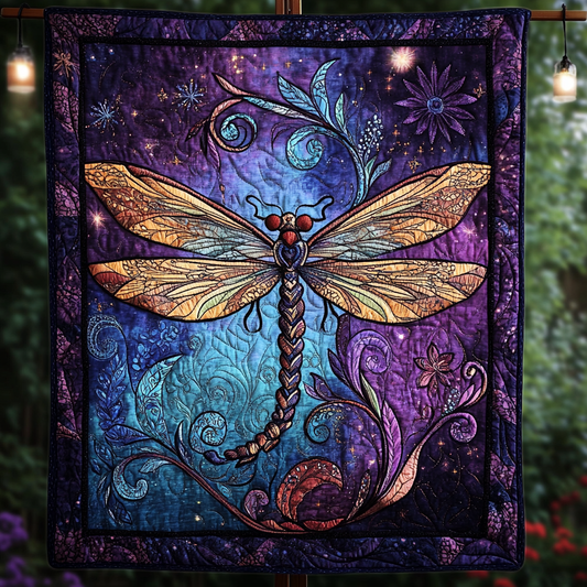 Dancing Dragonfly Quilted Blanket NCU0DK3572