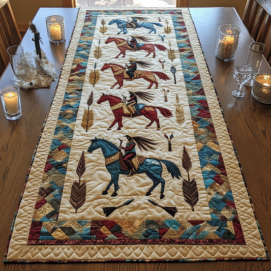 Dancing Shadows Quilted Table Runner NCU0DV2582