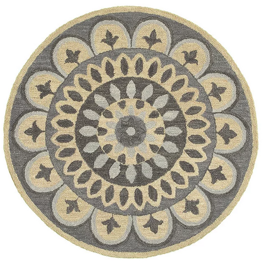 Dazzle Gray CLM1610100TM Round Area Rug