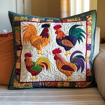 Dazzling Chicken Quilted Pillow Case NCU0TL518