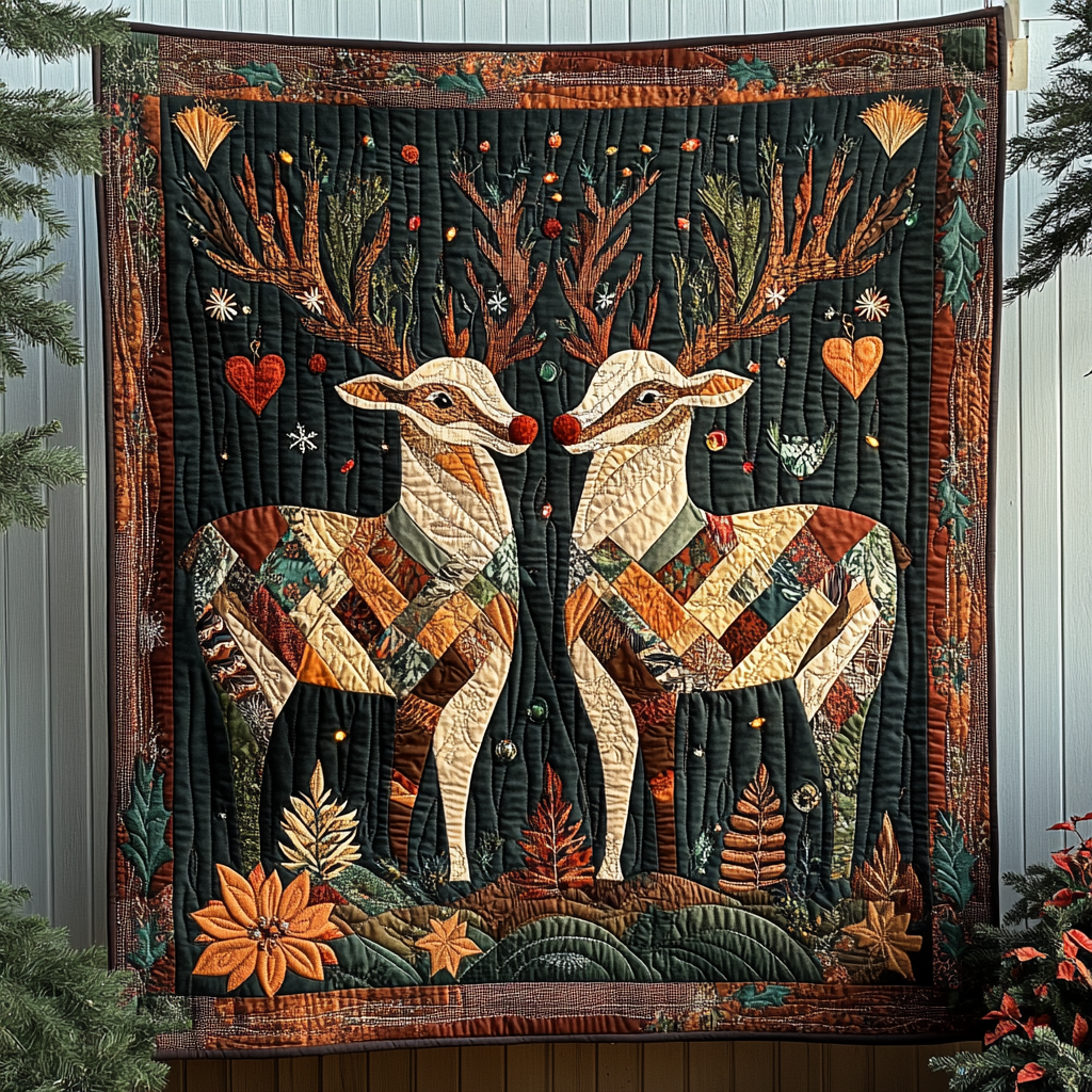 Deer Dreams Quilted Blanket NCU0VH782