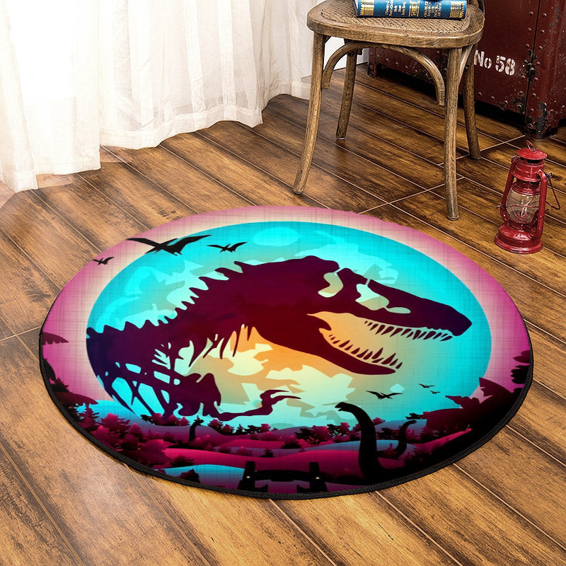 Dinasaur BT200807RR Round Area Rug