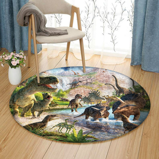 Dinosaur NT190812RR Round Area Rug