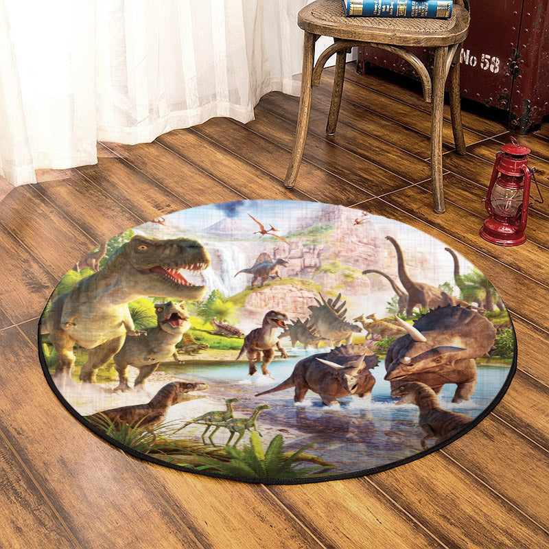 Dinosaur NT190812RR Round Area Rug