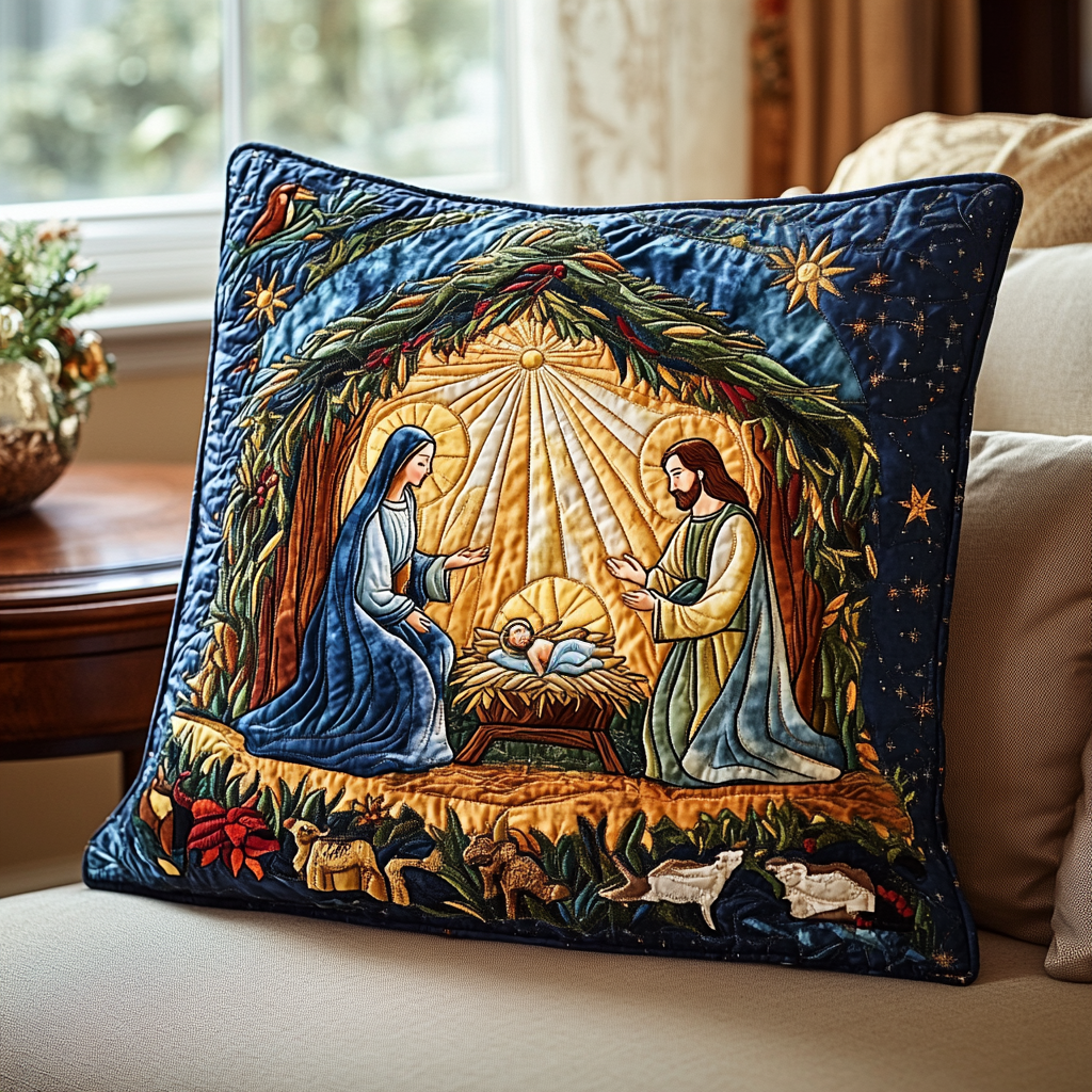 Divine Journey Quilted Pillow Case NCU0PT1989