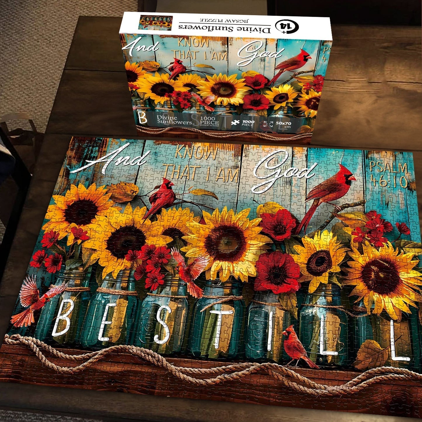 Divine Sunflowers Jigsaw Puzzle 1000 Pieces