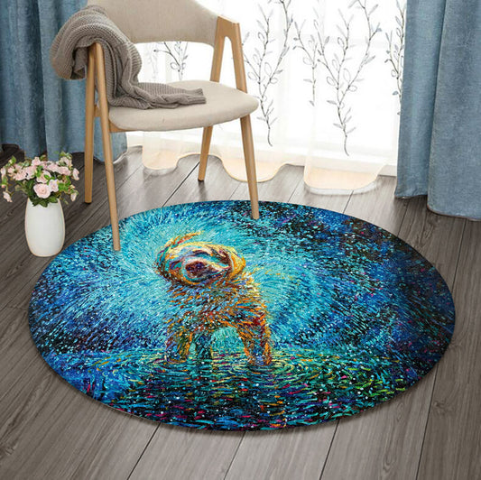 Dog DV1610091RR Round Area Rug