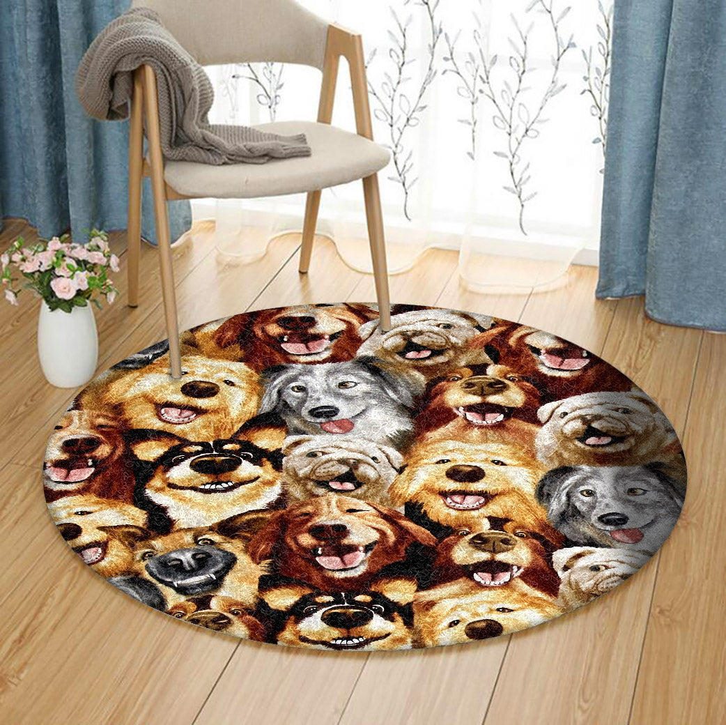 Dog TT0310089TM Round Area Rug