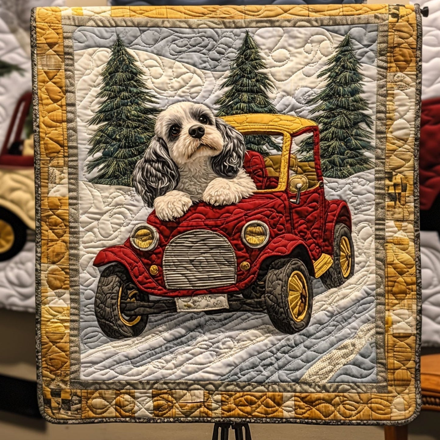 Doggone Merry Quilted Blanket NCU0PT2169