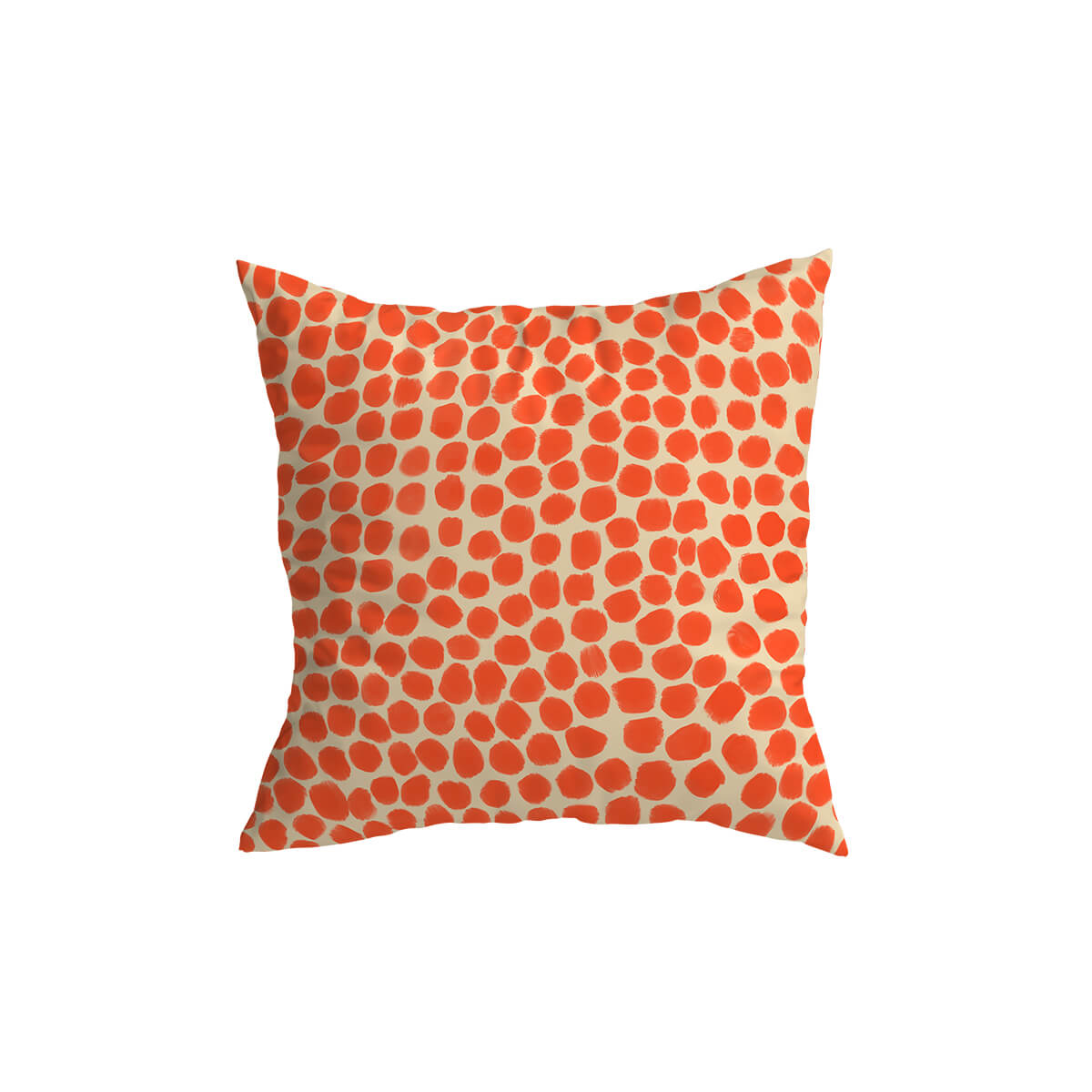 Orange Puff Cushion Covers