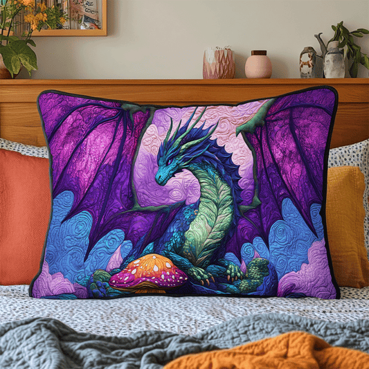 Dragon Landing Quilted Bedding Pillow Case NCU0DV2234