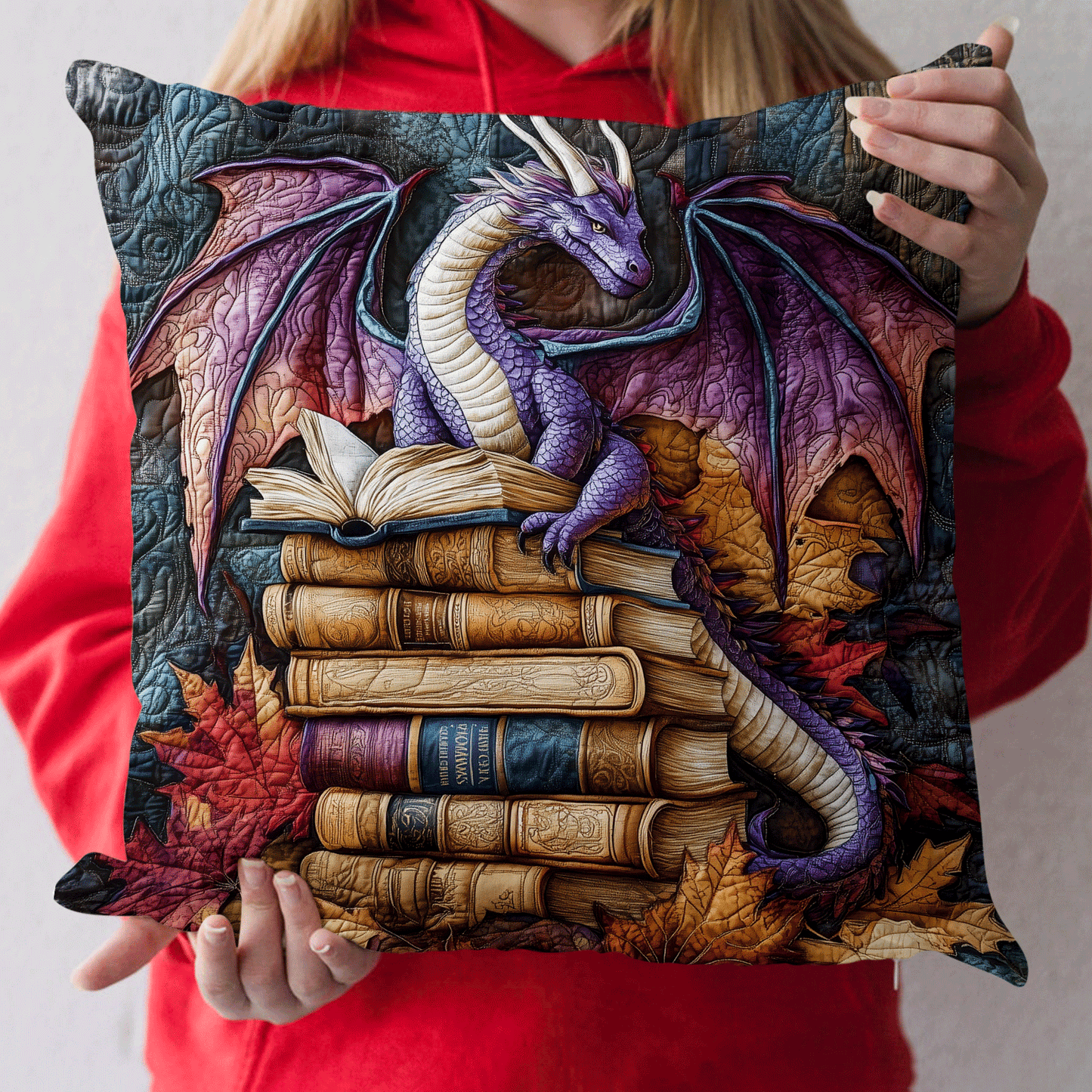 Dragon Rune Quilted Pillow Case NCU0DV2448