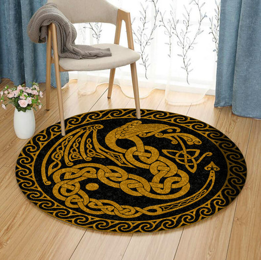 Dragon Celtic DD170819RR Round Area Rug