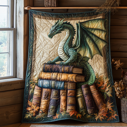 Dragon Autumn Fantasy Quilted Blanket NCU0DV1088