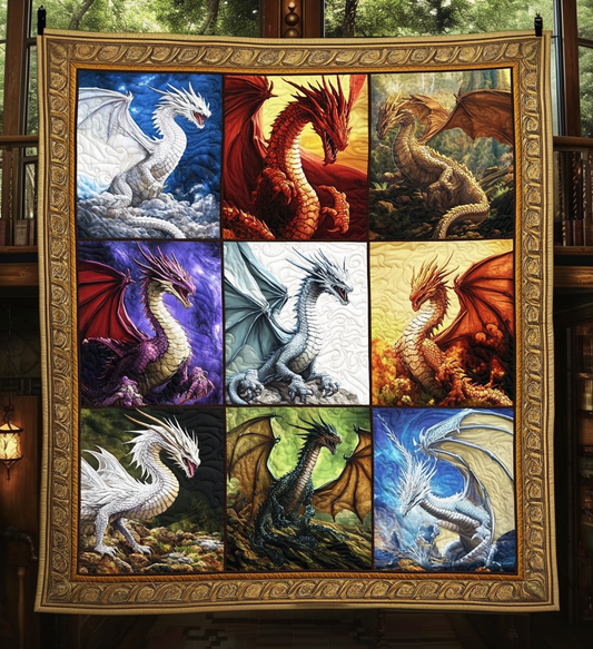 Dragon Symphony Quilted Blanket NCU0DV876