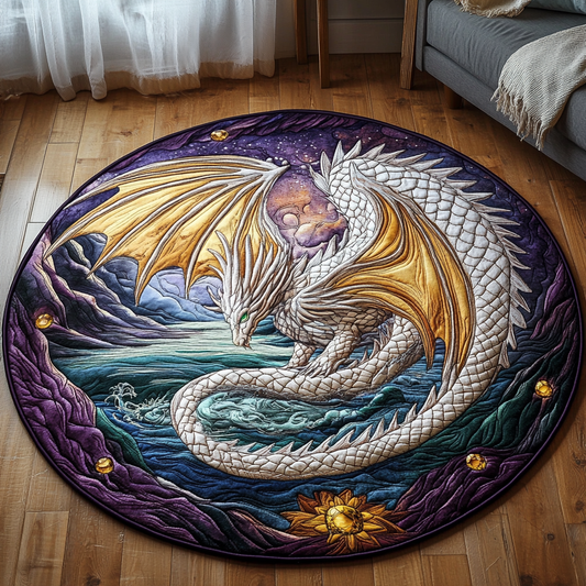 Dragonfire Halo Quilted Round Mat NCU0DK1034