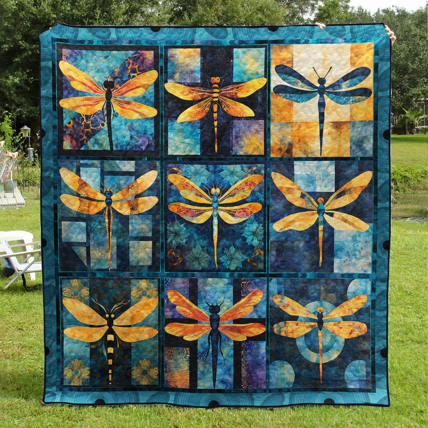 Dragonfly HM09102302 Quilt Blanket