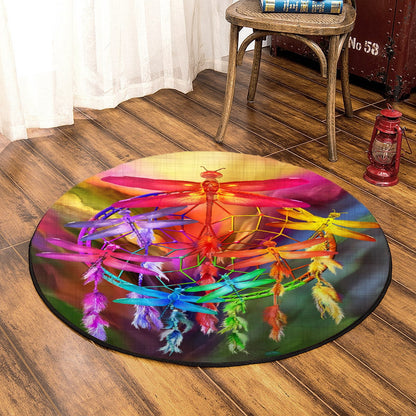 Dragonfly BT120804AA Round Area Rug