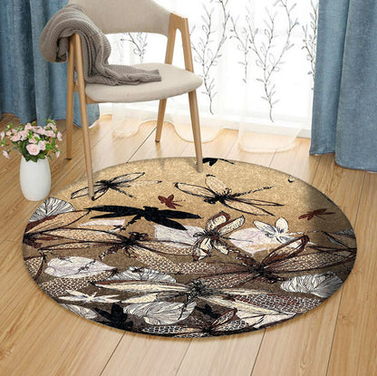 Dragonfly HM080910TM Round Area Rug