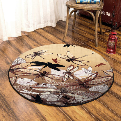 Dragonfly HM080910TM Round Area Rug