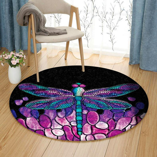 Dragonfly HM260927TM Round Area Rug