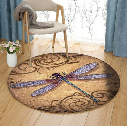 Dragonfly HM310724T Round Area Rug