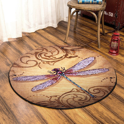 Dragonfly HM310724T Round Area Rug