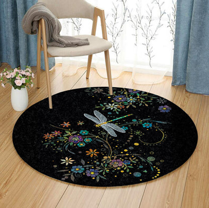 Dragonfly QN020813A Round Area Rug