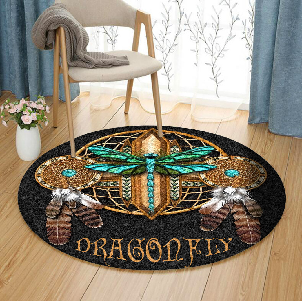 Dragonfly TN050807 Round Area Rug