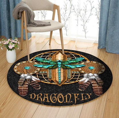 Dragonfly TN050807 Round Area Rug