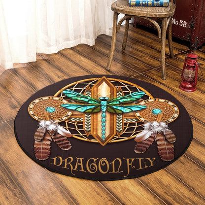 Dragonfly TN050807 Round Area Rug