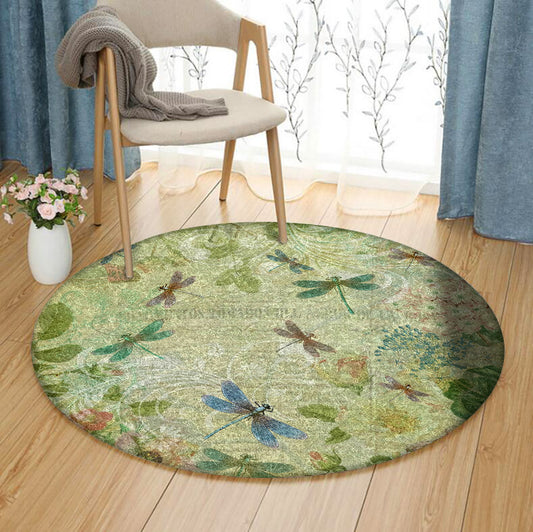 Dragonfly TN080916TM Round Area Rug