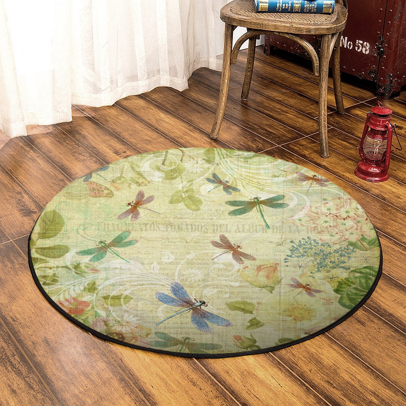 Dragonfly TN080916TM Round Area Rug