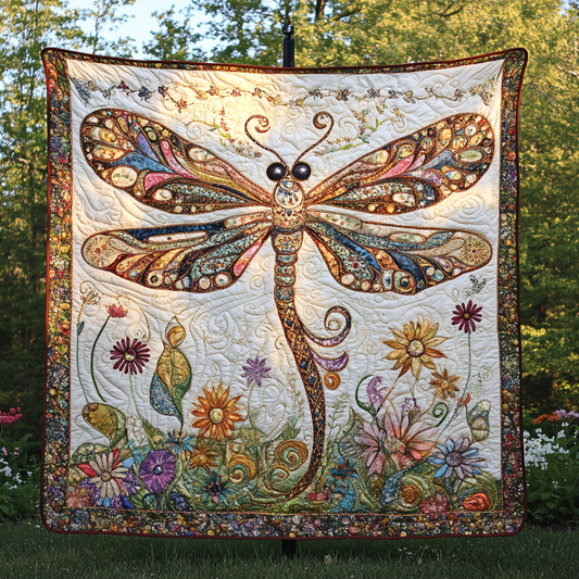 Dragonfly Whispers Quilted Blanket NCU0DK3569